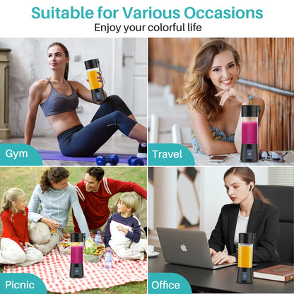 Ultimate Portable Personal Blender for Smoothies and Shakes - Compact 380ml Mini Machine