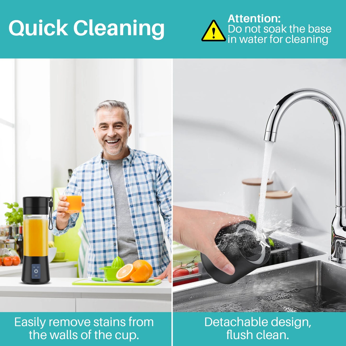 Ultimate Portable Personal Blender for Smoothies and Shakes - Compact 380ml Mini Machine